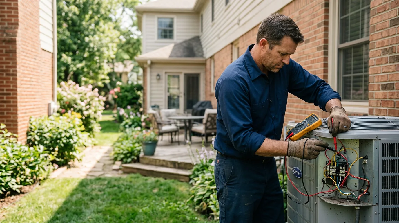 HVAC technician working near Richlands, VA